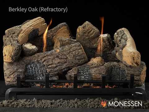 Monessen Berkley Oak Refractory Vent Free Gas Log Set