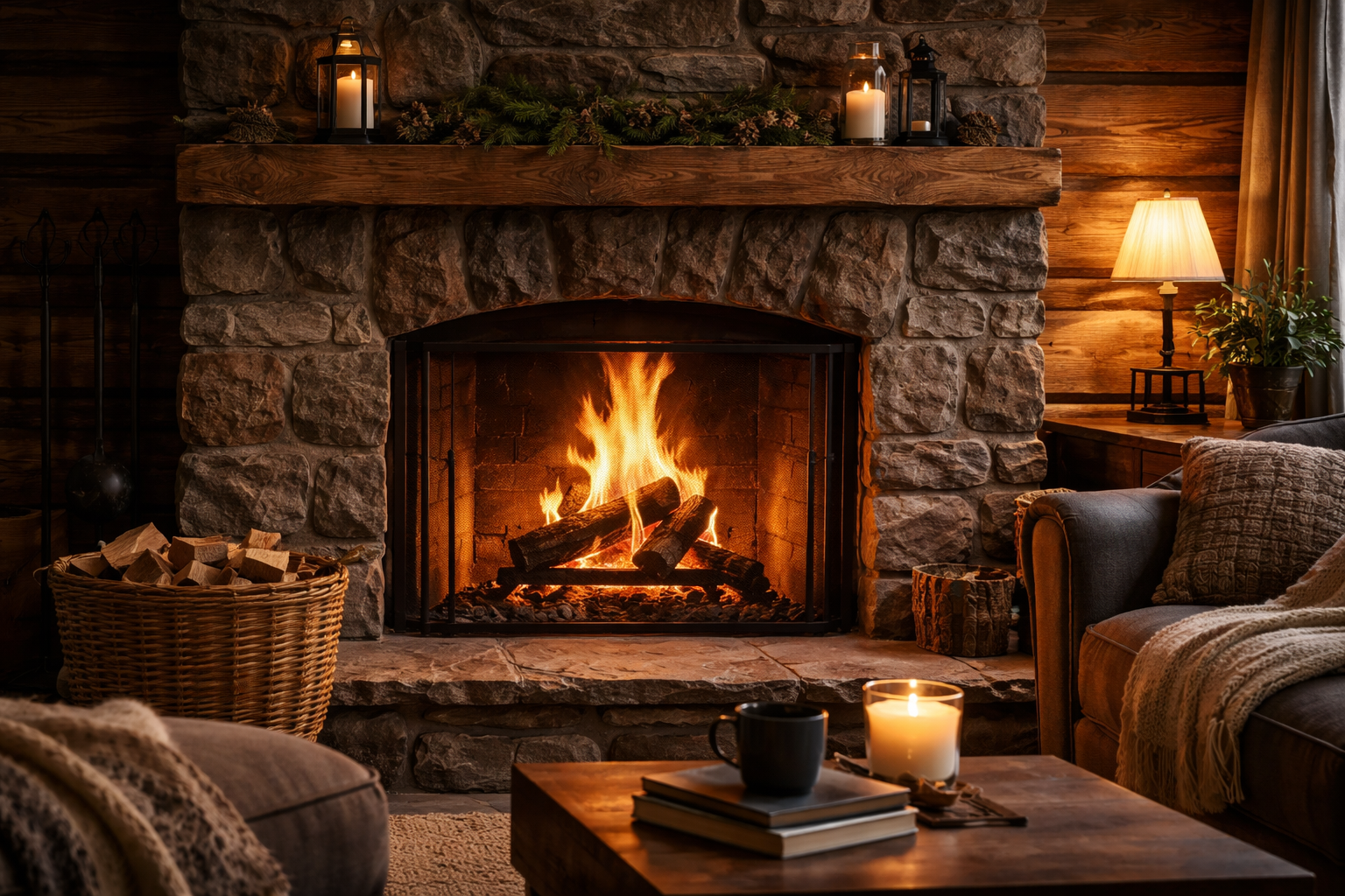 Wood-Burning Fireplaces