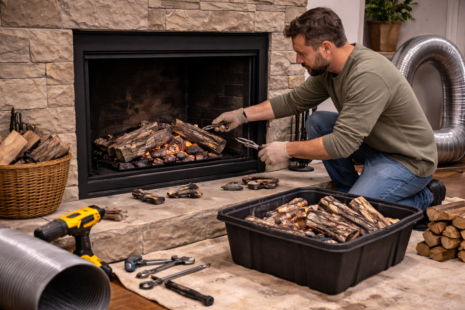 Gas Fireplaces Be Converted to Wood Burning
