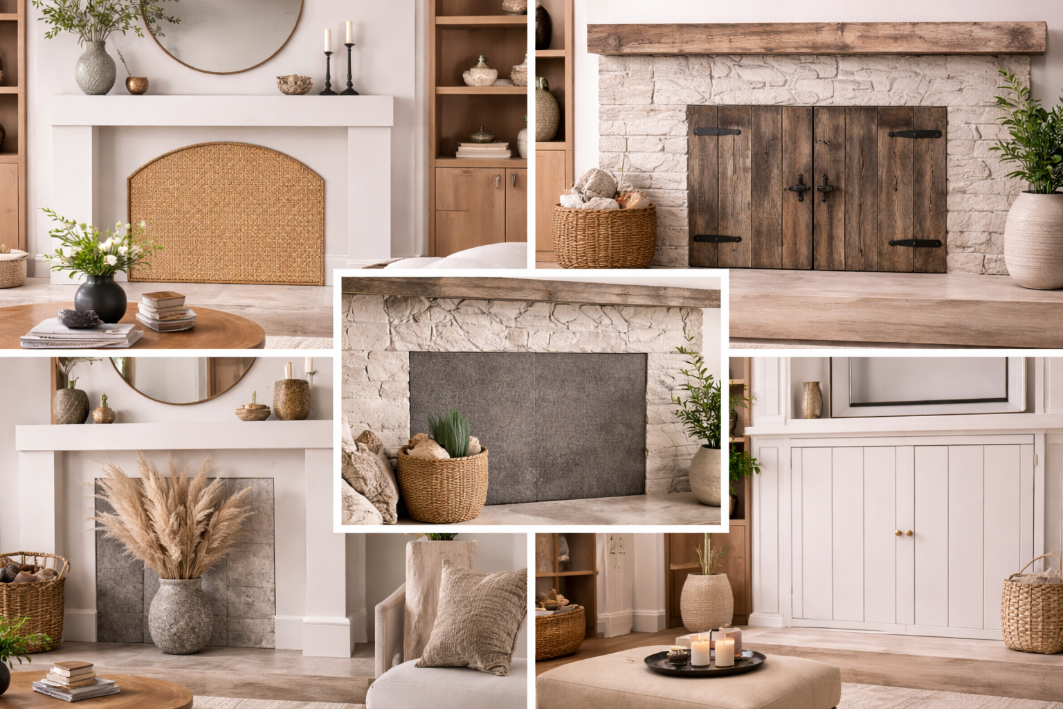 Creative Fireplace Cover Ideas