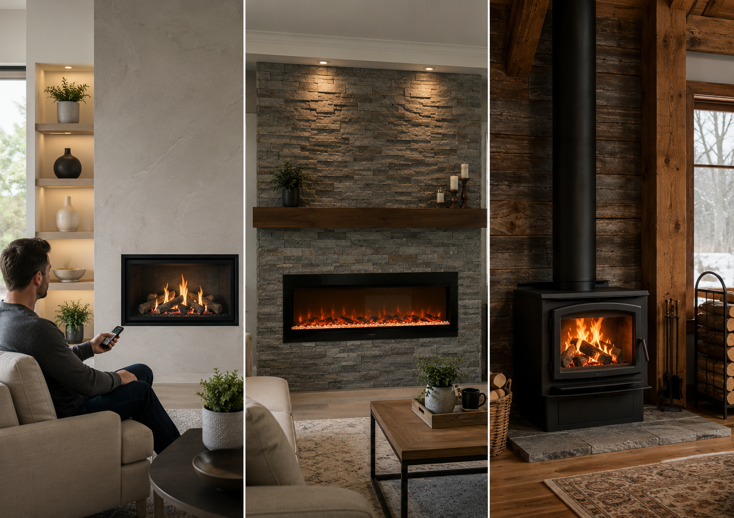 Gas vs Electric vs Wood Fireplace: Which Is Best for New Construction?