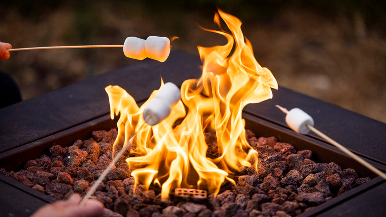 can you roast marshmallows on a gas fire pit