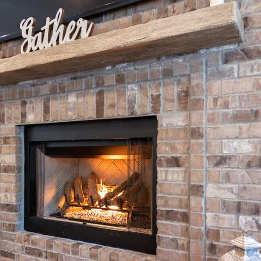 how does a vent free gas fireplace work