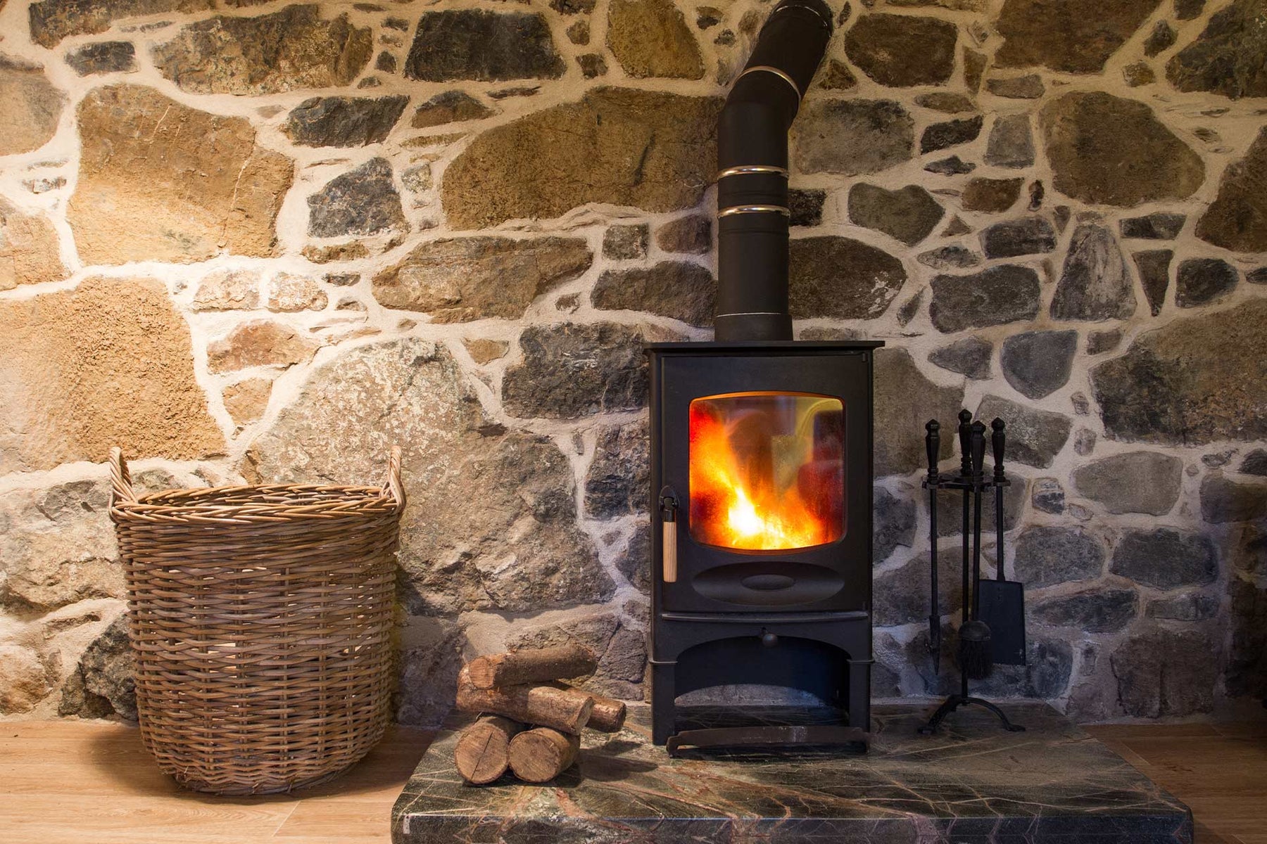 how to clean a wood burning stove