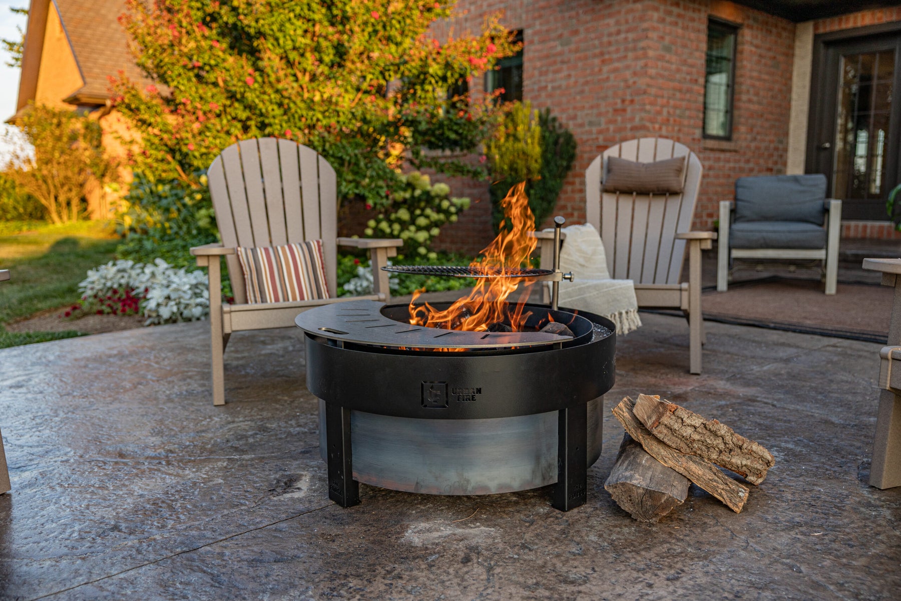 how to light a firepit
