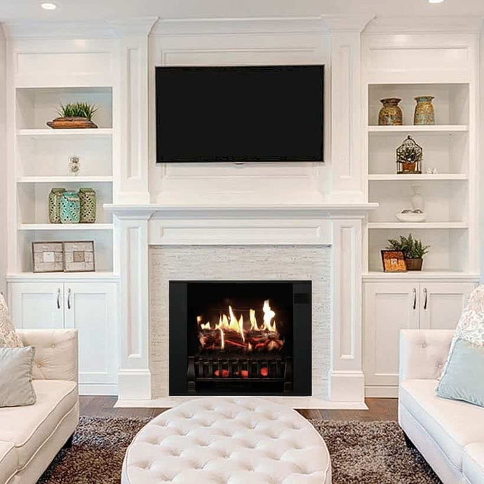 where to put tv in living room with fireplace