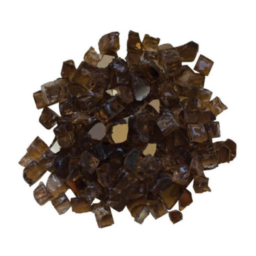 1/2" Light Brown Reflective Fireglass (5lbs)