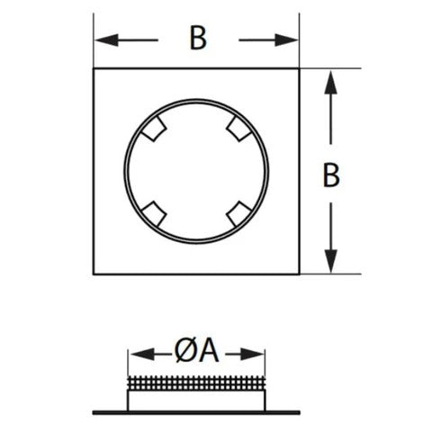 Majestic 14" Dura Vent DuraChimney ll Chase Top Collar