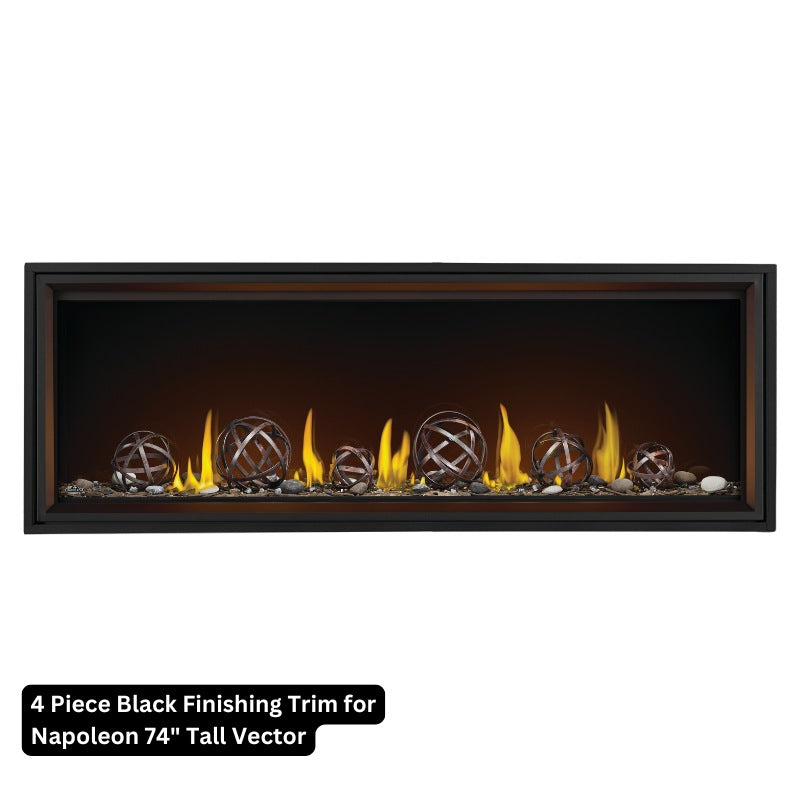 4 Piece Black Finishing Trim for Napoleon Tall Vector — The Torch Guys