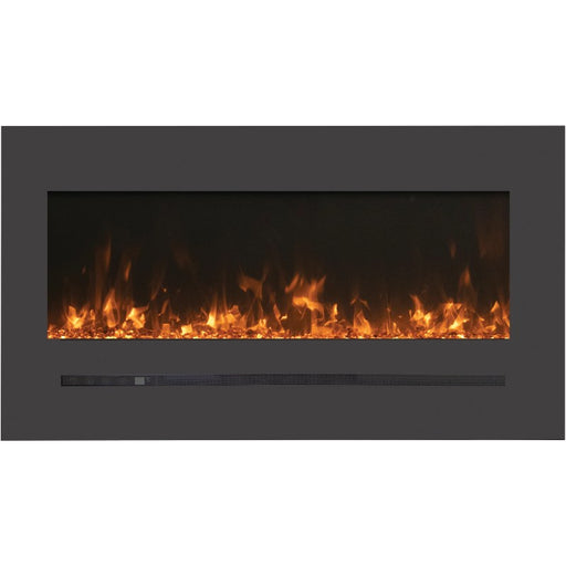 Amantii 26 Wall Mount with Steel Surround Sable Yellw Flame