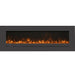 Amantii 72 Wall Mount with Steel Surround Yellow Flame Clear Glass MediaMedia