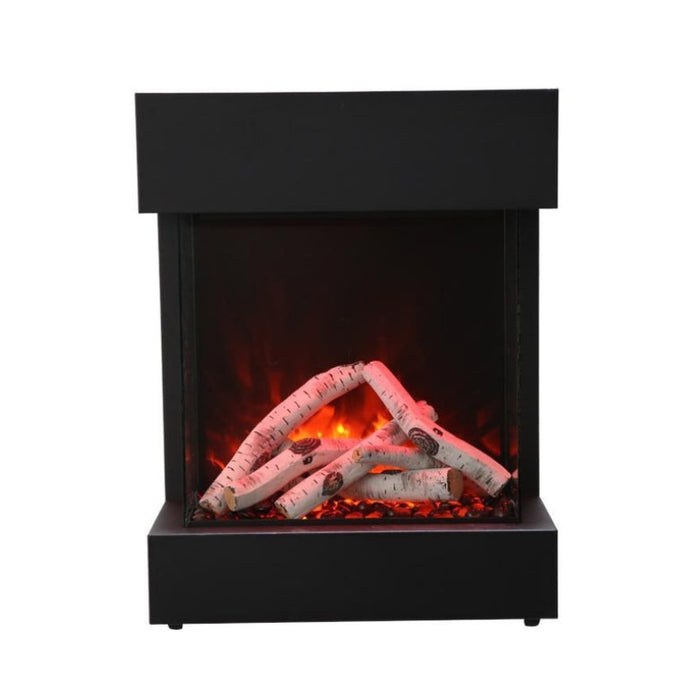Amantii Cube 20 x 25 FreestandingWall Mount Electric Fireplace Birch With No Base