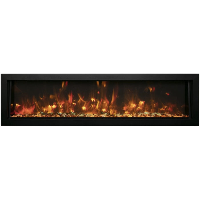 Amantii Panorama Deep 40 Built-In Linear Electric Fireplace Canyon Brown