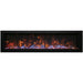 Amantii Panorama Deep 50 Built-In Linear Electric Fireplace Canyon Brown Ice or Diamond Media