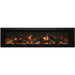 Amantii Panorama Deep 50 Built-In Linear Electric Fireplace Split Media Log set Sable Beads