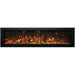 Amantii Panorama Deep 72 Built-In Linear Electric Fireplace Canyon Brown