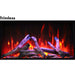 Amantii Panorama Deep & Xtra Tall 40 Built-In Linear Electric Fireplace Rustic no Trim