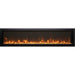 Amantii Panorama Extra Slim 60 Built-In Linear Electric Fireplace Ember Crystal Media