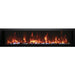 Amantii Panorama Extra Slim 60 Built-In Linear Electric Fireplace Ember Crystal Media with pebble