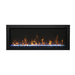 Amantii Panorama Slim 40 Built-In Linear Electric Fireplace 3D GLASS YELLOW FLAME MG_2084