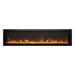 Amantii Panorama Slim60 Built-In Linear Electric Fireplace Ember Crystal Media