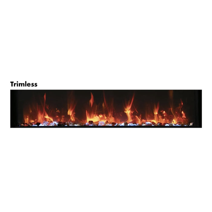 Amantii Panorama Slim 60 Built-In Linear Electric Fireplace Trimless