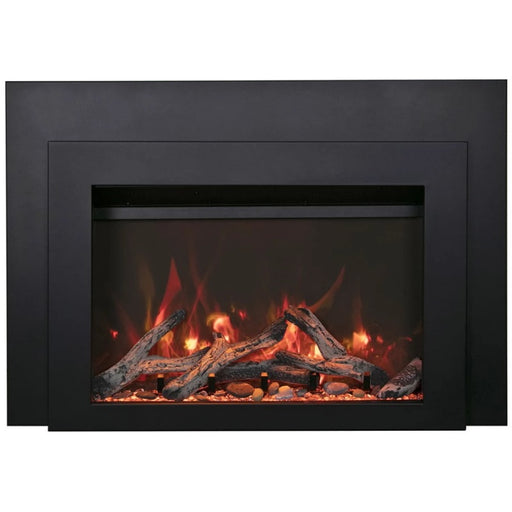 Amantii Sierra Flame Smart Electric Fireplace Insert RUSTIC ORANGE AND YELLOW FLAME