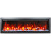 Amantii Symmetry Bespoke 60 Linear Electric Fireplace Ice Media Red Flame Front Scaled