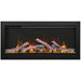Amantii Symmetry Smart 34 Linear Electric Fireplace Birch Brown Mix Yellow Flame Front Scaled