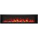 Amantii Symmetry Smart Xtra Slim 60 Linear Electric Fireplace Living Room Amber Red Flame