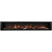 Amantii Symmetry Xtra Tall 100 Built-In Linear Electric Fireplace Rustic