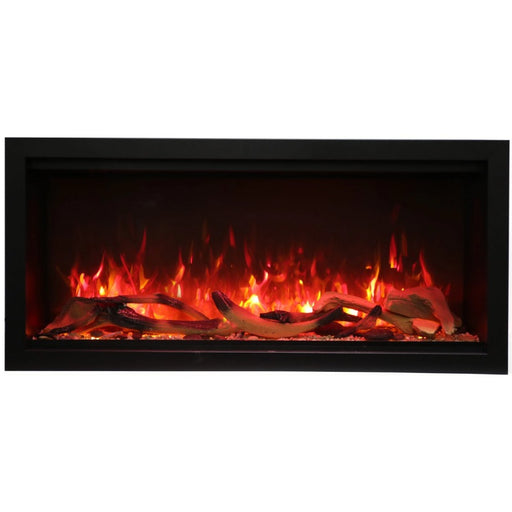 Amantii Symmetry Xtra Tall 34 Built-In Linear Electric Fireplace Driftwood