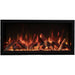Amantii Symmetry Xtra Tall 34 Built-In Linear Electric Fireplace Split Log