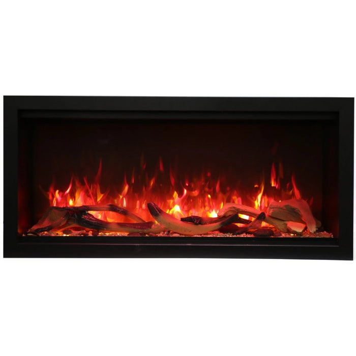 Amantii Symmetry Xtra Tall 42 Built-In Linear Electric Fireplace Driftwood