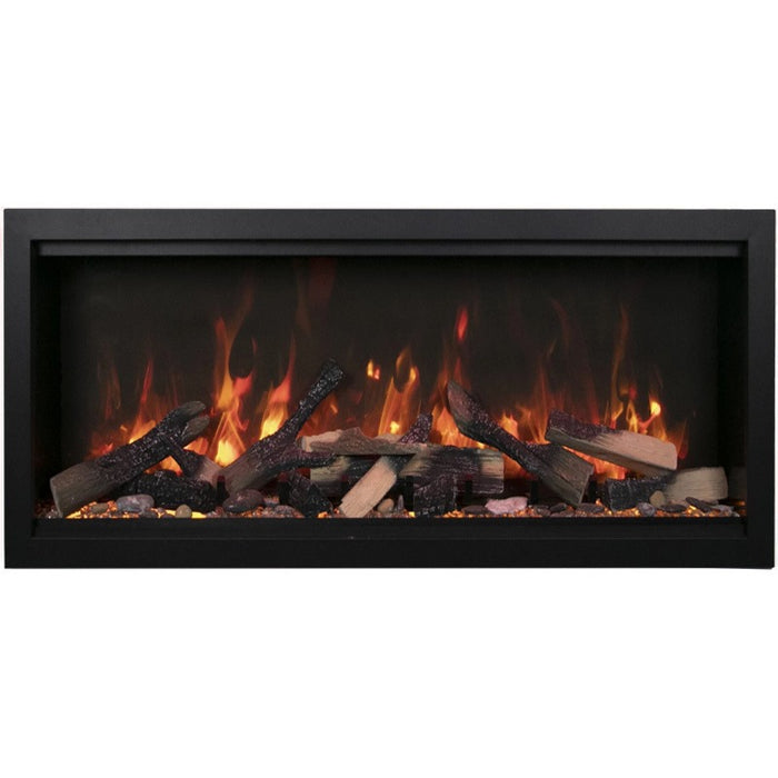 Amantii Symmetry Xtra Tall 50 Built-In Linear Electric Fireplace Birch