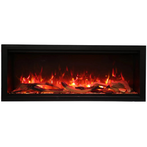 Amantii Symmetry Xtra Tall 50 Built-In Linear Electric Fireplace Driftwood