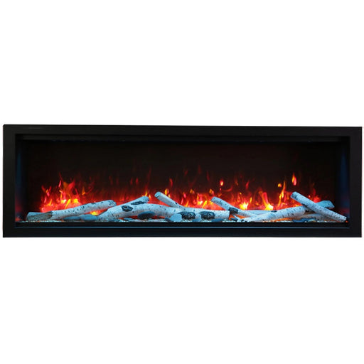 Amantii Symmetry Xtra Tall 60 Built-In Linear Electric Fireplace Birch