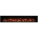 Amantii Symmetry Xtra Tall 88 Built-In Linear Electric Fireplace Split Log