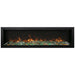 Amantii Symmetry Xtra Tall Bespoke 74 Built-In Linear Electric Fireplace Ice Media