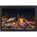 Amantii Traditiona lBespoke Built-InInsert Electric Fireplace Driftwood with pebbles no trim