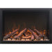 Amantii Traditional Bespoke Smart 33 Built-InInsert Electric Fireplace Split with Crystal clear media no trim