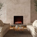Amantii Traditional Bespoke Smart 33 Built-InInsert Electric Fireplace birch roomshot