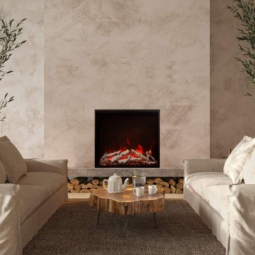 Amantii Traditional Bespoke Smart 38 Built-InInsert Electric Fireplace birch roomshot