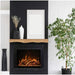 Amantii Traditional Bespoke Smart 38 Built-InInsert Electric Fireplace with Drift wood logset