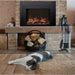 Amantii Traditional Bespoke Smart 38 Built-InInsert Electric Fireplace with rustic Cat 