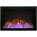 Amantii Traditional Bespoke Smart 48 Built-In Electric Fireplace with Extra Large Glass Rocks