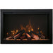 Amantii Traditional Bespoke Smart 48 Built-In Electric Fireplace with Split Log Set and Clear Glass Nuggets