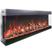 Amantii Tru View Bespoke 55 3-Sided Linear Electric Fireplace Oak