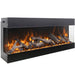 Amantii Tru View Bespoke 75 3-Sided Linear Electric Fireplace Rustic