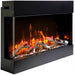 Amantii Tru View Slim 30 3-Sided Linear Electric Fireplace birch Side View